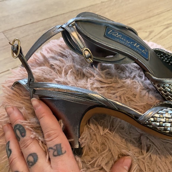 Vintage peep toe sandal heels - Picture 5 of 6